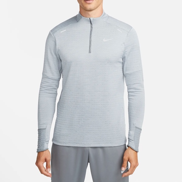 Nike Therma-FIT Repel Element 1/4 Zip Running Top DD5662-084 (Smoke Grey) - Picture 1 of 9